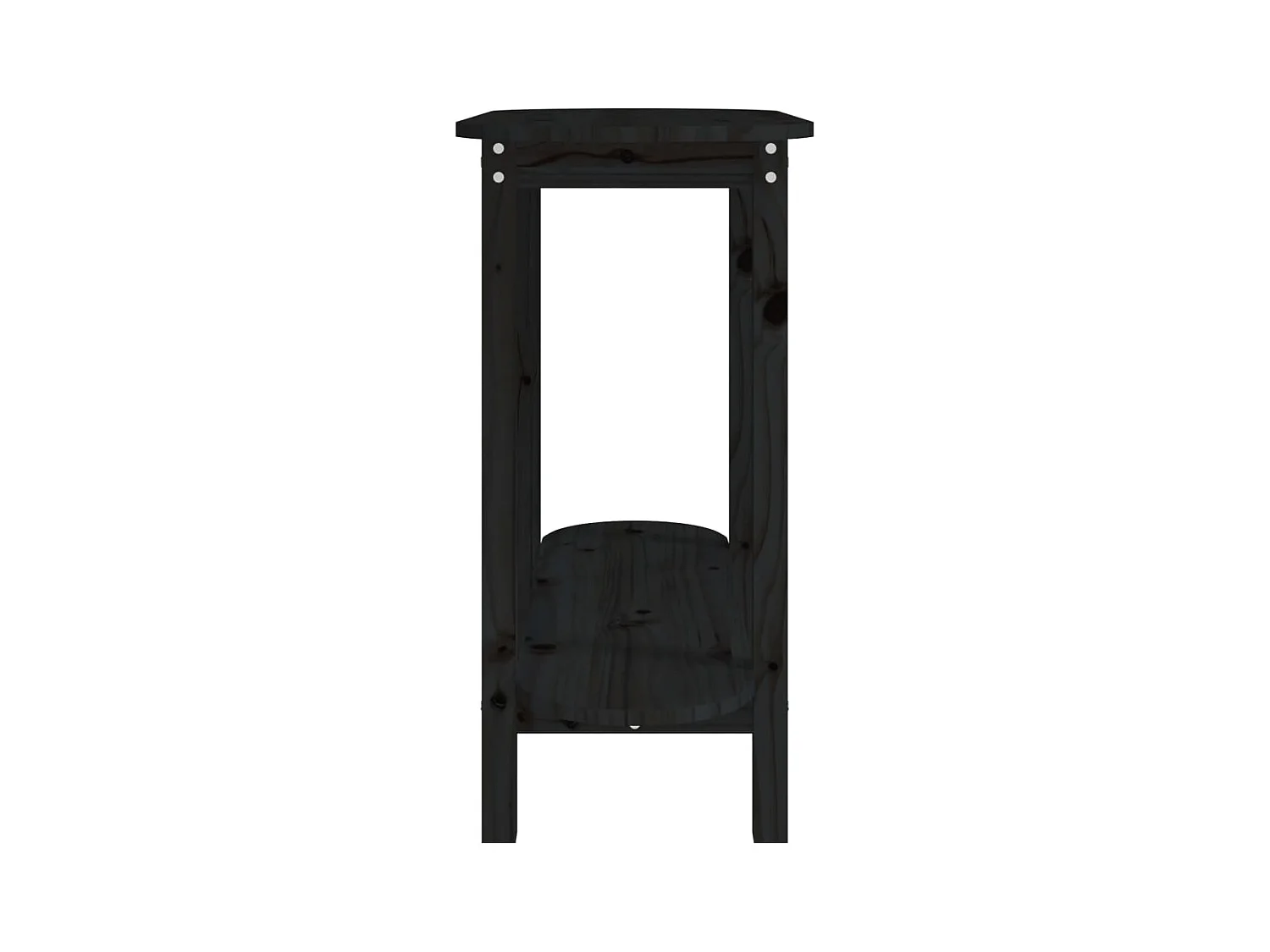 Table console Noir 110x40x80 cm Bois massif de pin SHL11847