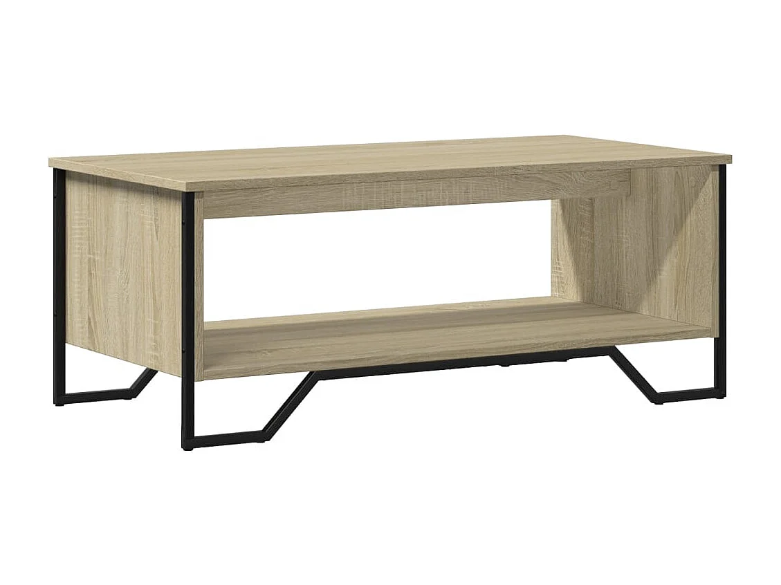 Couchtisch-Wohnzimmertisch-Beistelltische Sonoma-Eiche 100x51x40 cm Holzwerkstoff SHL76674