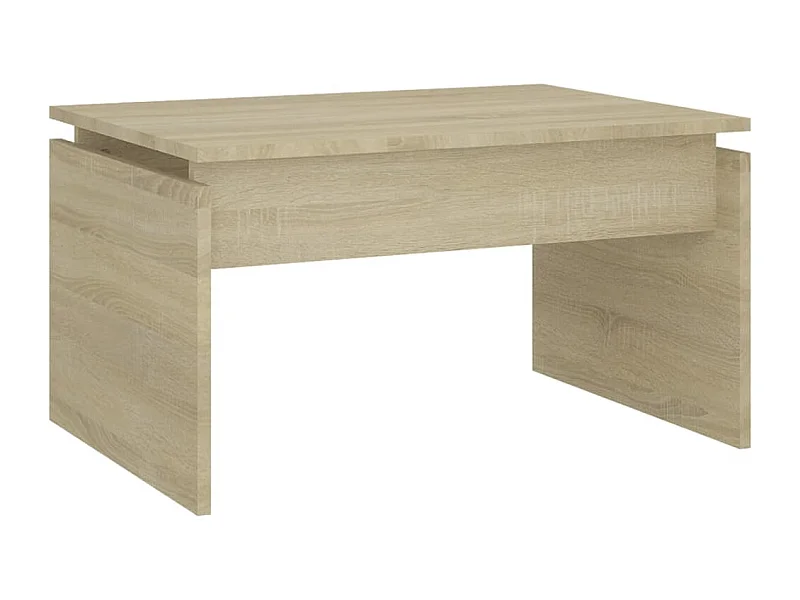 Mesa de centro | Mesa auxiliar de madera de ingeniería marrón roble 80x50x50 cm SHL343225
