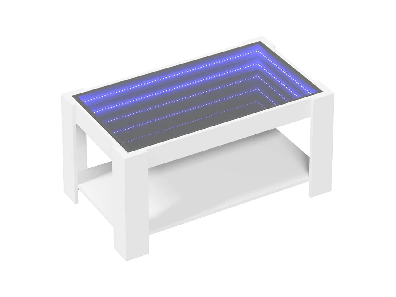 Mesa de centro-Mesa auxiliar madera contrachapada roble ahumado 100x60x42 cm SHL7933