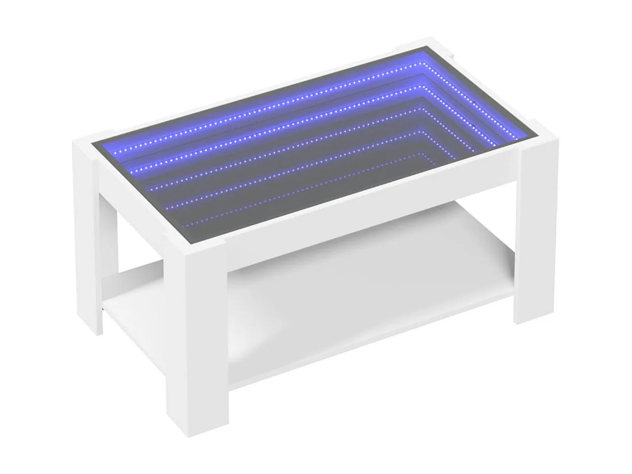 Mesa de centro-Mesa auxiliar madera contrachapada roble ahumado 100x60x42 cm SHL7933