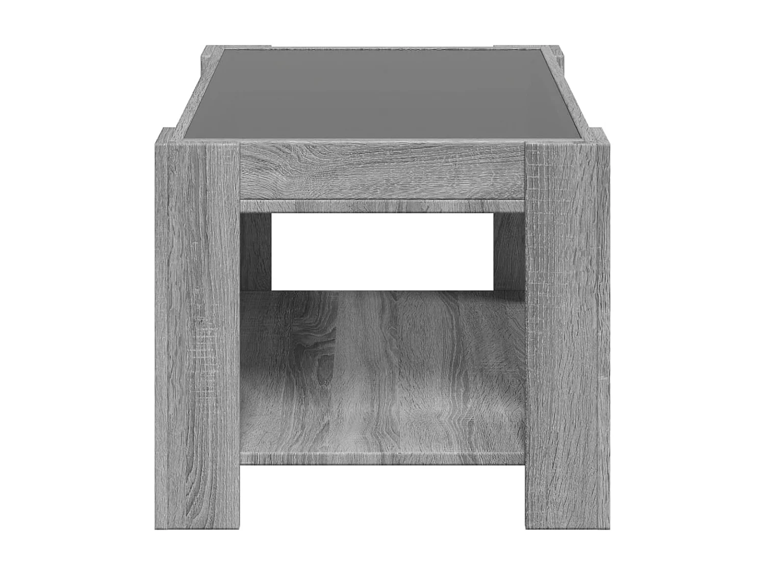 Mesa de centro-Mesa auxiliar madera contrachapada roble ahumado 100x50x36 cm SHL103613