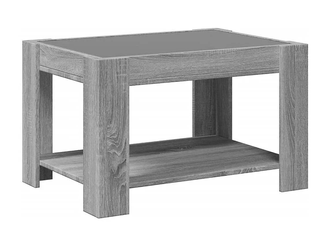 Mesa de centro-Mesa auxiliar madera contrachapada roble ahumado 100x50x36 cm SHL103613