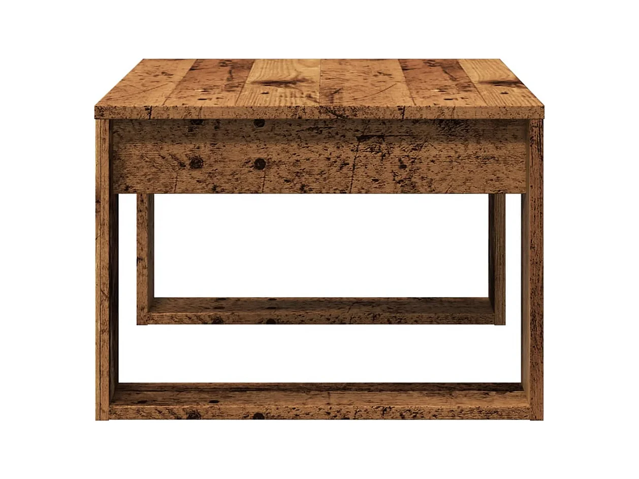 Mesa de centro-Mesa auxiliar piedra real textura de mármol verde 60x60x35 cm SHL3613