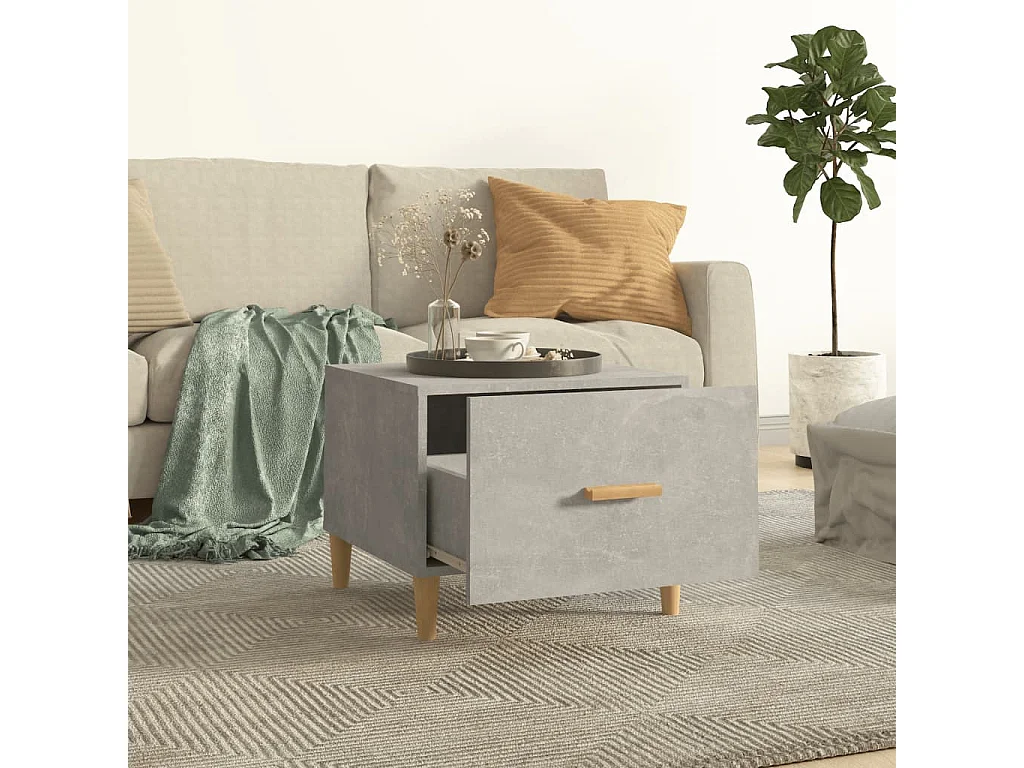 Mesa de centro | Mesa auxiliar madera contrachapada blanco 102x50x40 cm SHL3184