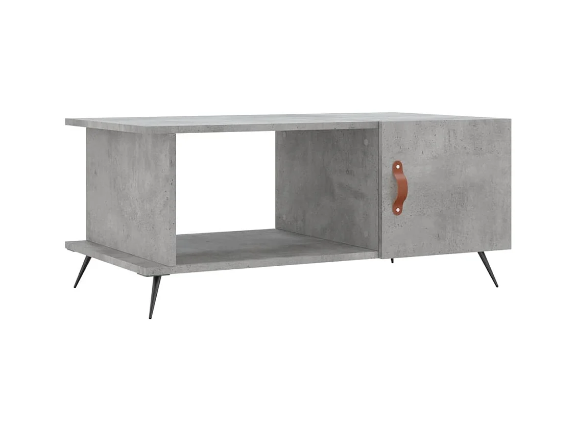 Table basse salon-Table d'appoint gris béton 90x50x40 cm bois d'ingénierie SHL29241