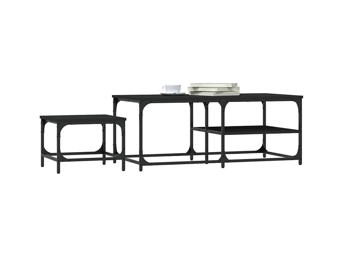 Mesa de centro-Mesa auxiliar con superficie de vidrio teca maciza 66x66x40 cm SHL541226