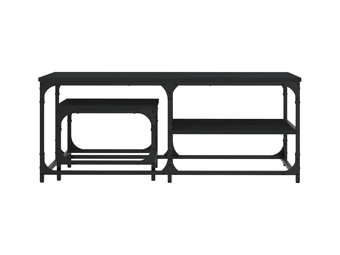 Mesa de centro-Mesa auxiliar con superficie de vidrio teca maciza 66x66x40 cm SHL541226