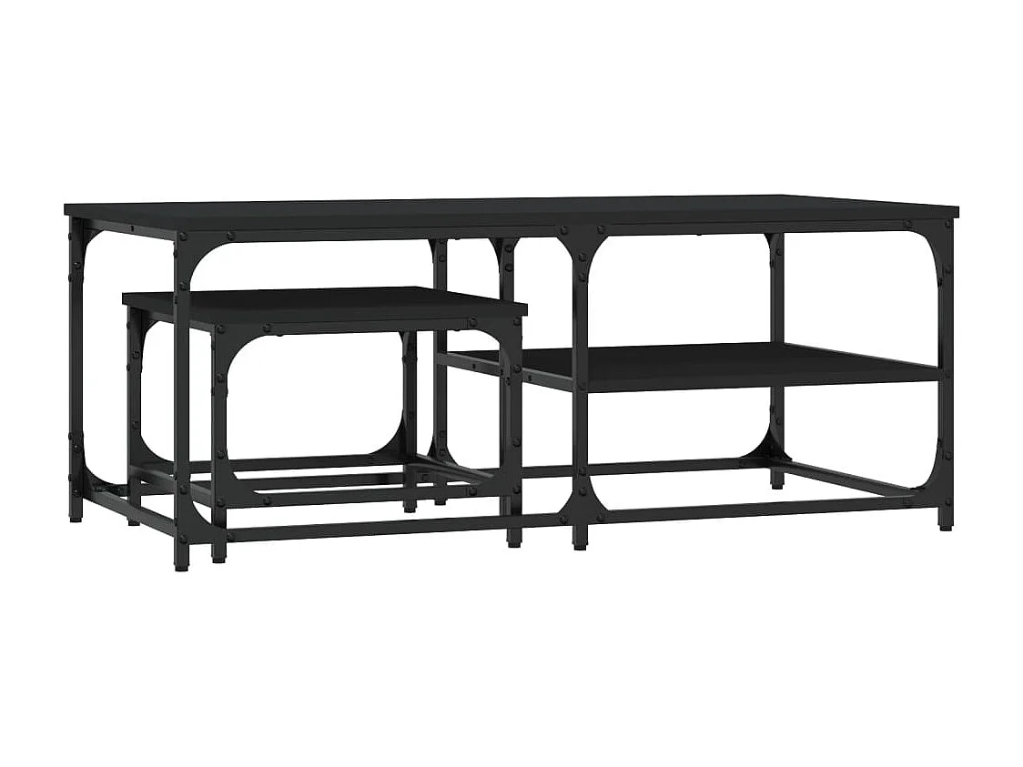 Mesa de centro-Mesa auxiliar con superficie de vidrio teca maciza 66x66x40 cm SHL541226