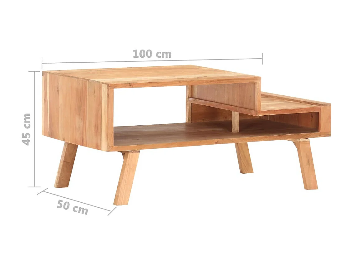 Mesa de centro | Mesa de café | Mesa auxiliar Roble artisan 80x80x45 cm SHL3084