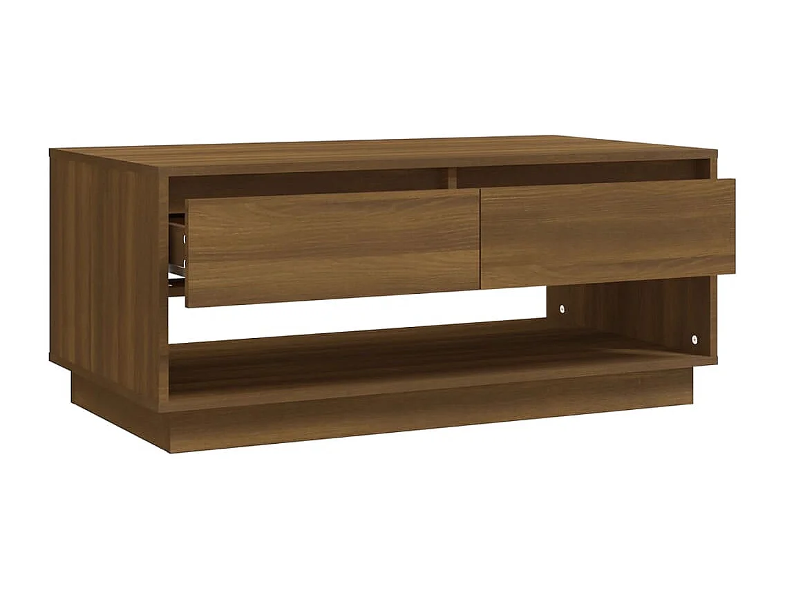 Couchtisch-Sofatisch-Beistelltische Braun Eichen-Optik 102,5x55x44 cm Holzwerkstoff SHL62702