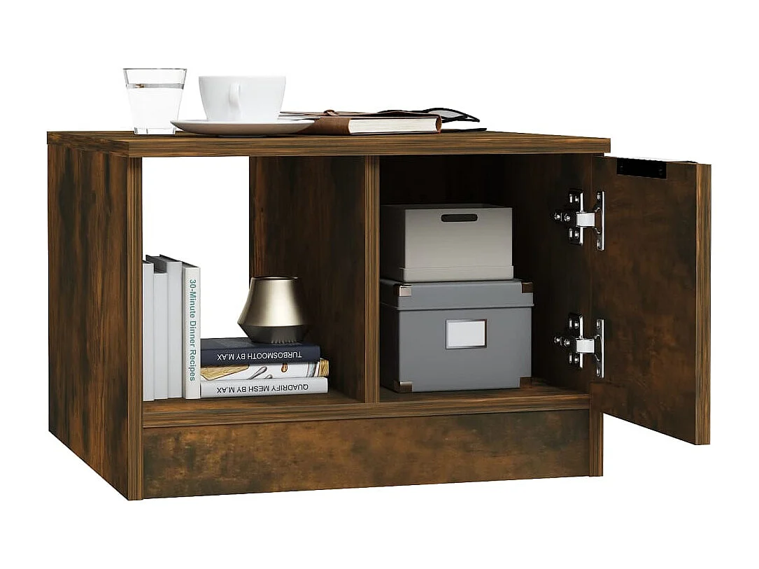 Mesa de centro | Mesa auxiliar madera contrachapada negro 102x50x40 cm SHL3116