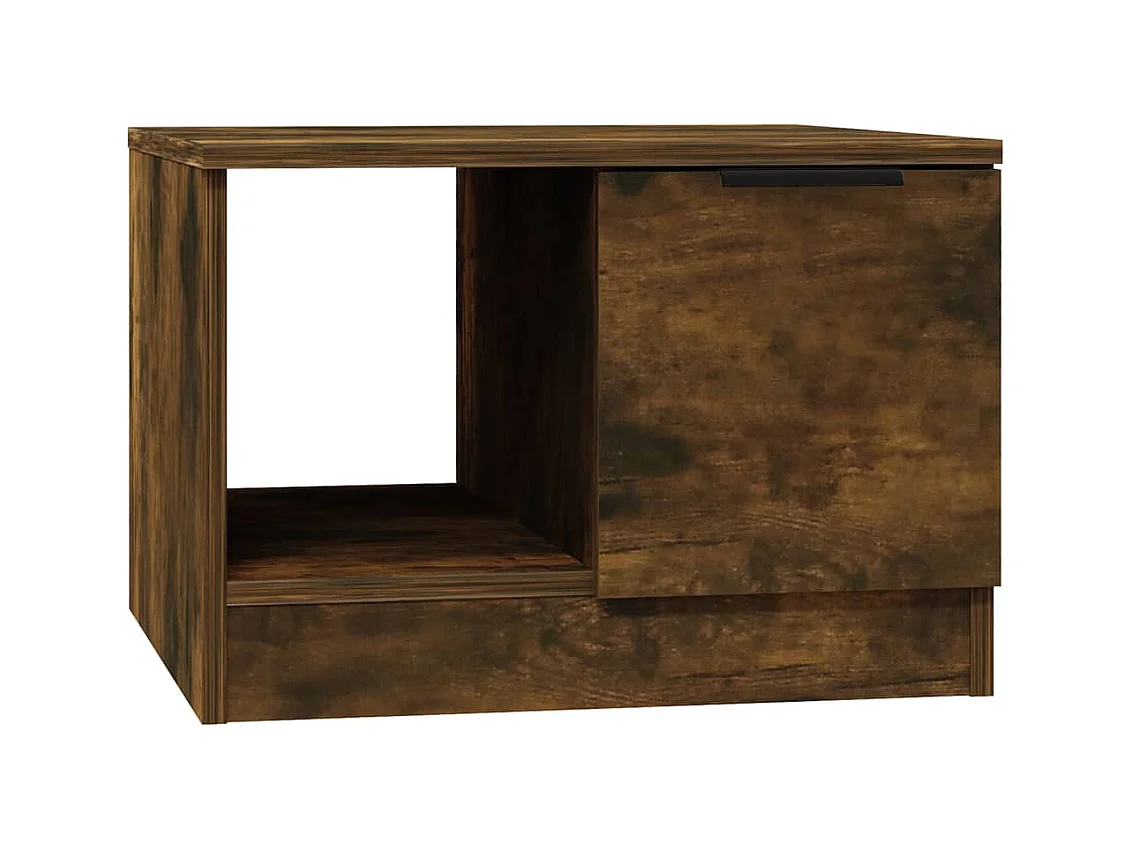 Table basse salon-Table d'appoint Chêne fumé 50x50x36 cm Bois d'ingénierie SHL13618