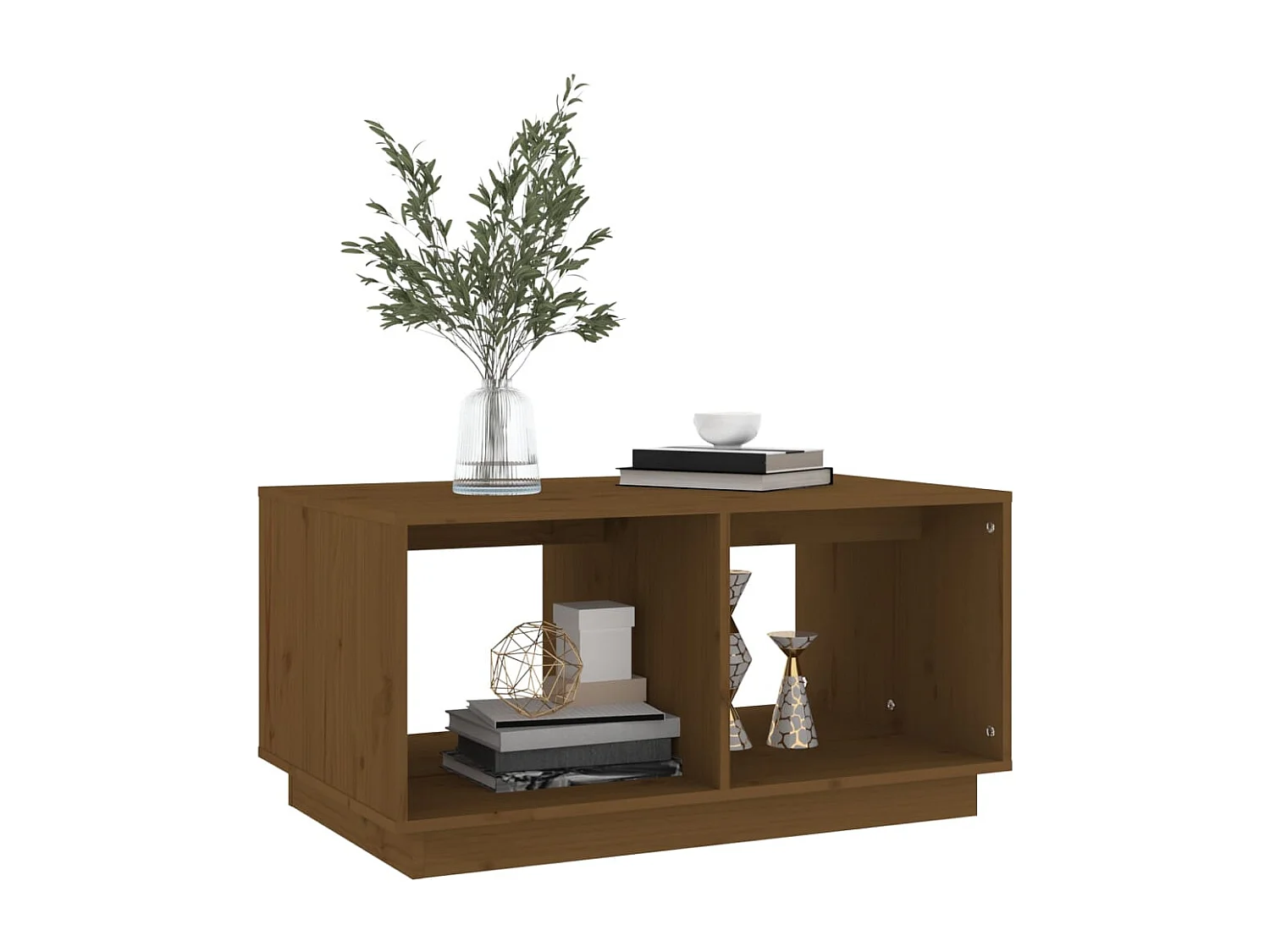 Couchtisch-Sofatisch-Beistelltische Honigbraun 80x50x40 cm Massivholz Kiefer SHL90808