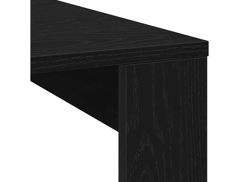 Mesa de centro | Mesa de apoio Carvalho preto 100x100x35 cm