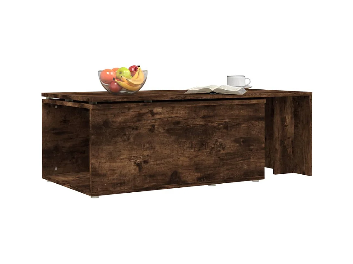Mesa de centro | Mesa auxiliar madera contrachapada gris Sonoma 80x50x40 cm SHL728632