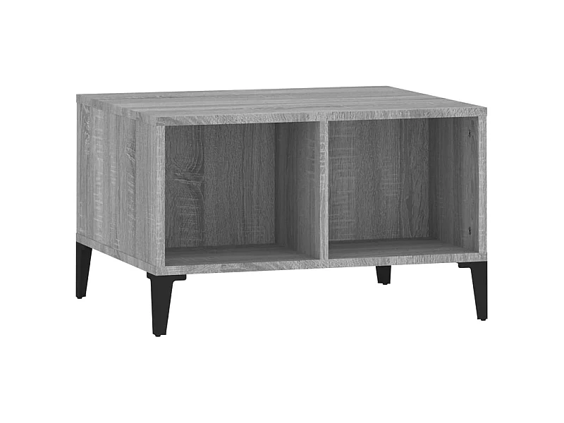 Table basse salon-Table d'appoint Sonoma gris 60x50x36,5 cm Bois d'ingénierie SHL80259