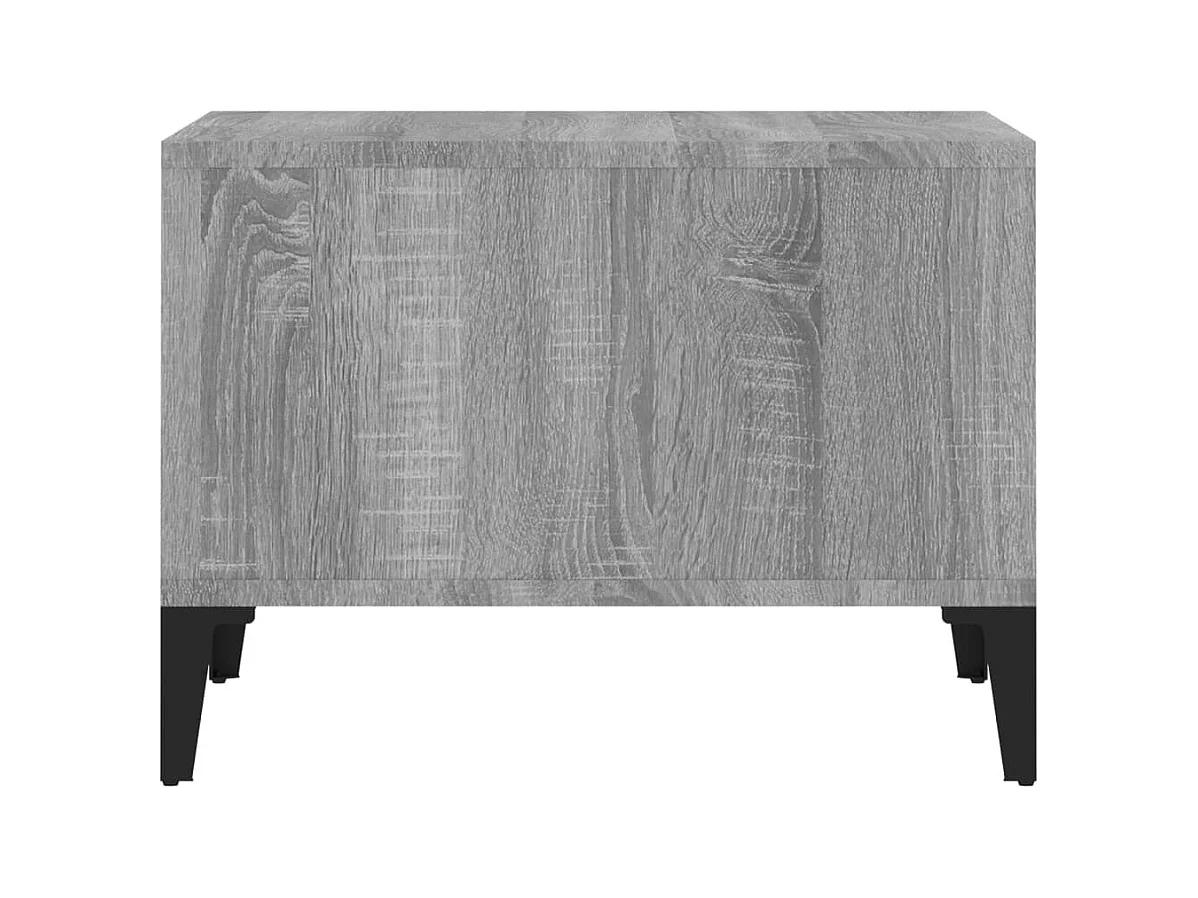 Salontafel | Woonkamertafel | Koffietafel 60x50x36,5 cm bewerkt hout grijs