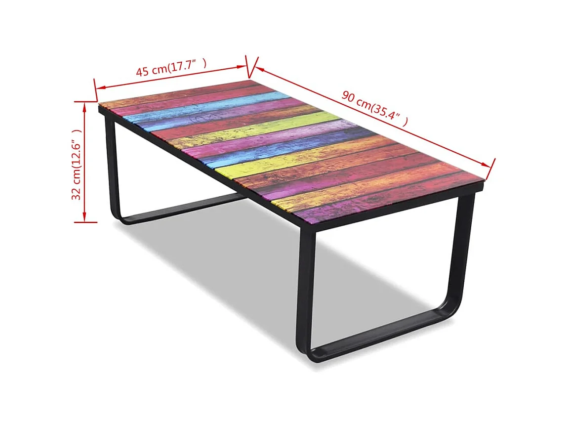 Juego de Mesas de centro | Mesa auxiliar contrachapada gris hormigón 48x30x45cm SHL59052