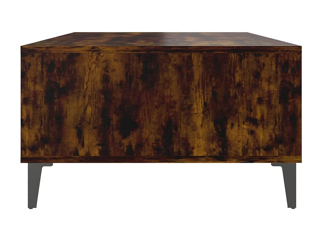 Table basse salon-Table d'appoint chêne fumé 103,5x60x35 cm bois d'ingénierie SHL44598