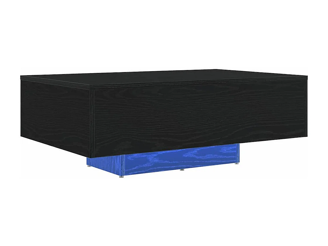 Salontafel | Woonkamertafel | Bijzettafel Zwart eiken 85 x 55 x 31 cm Bewerkt hout