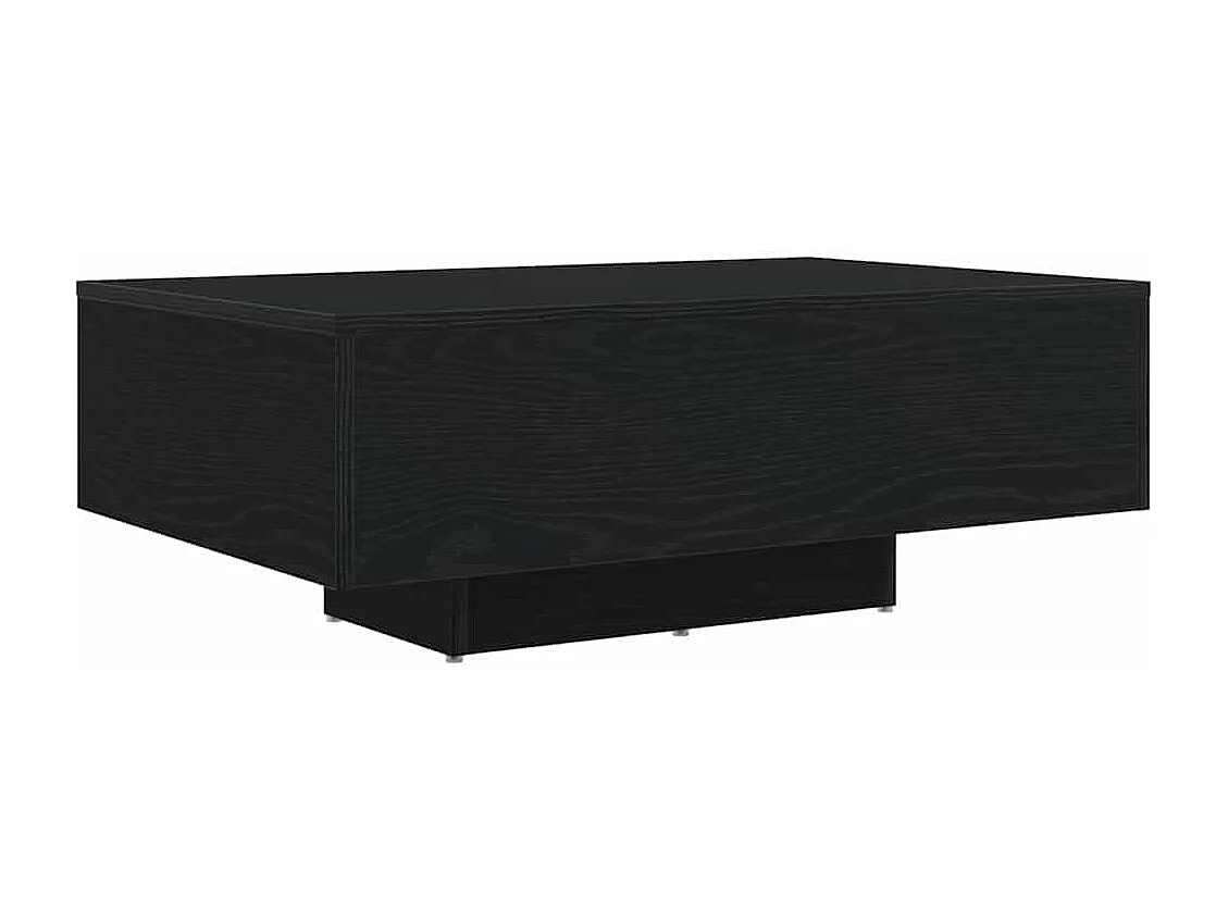 Salontafel | Woonkamertafel | Bijzettafel Zwart eiken 85 x 55 x 31 cm Bewerkt hout