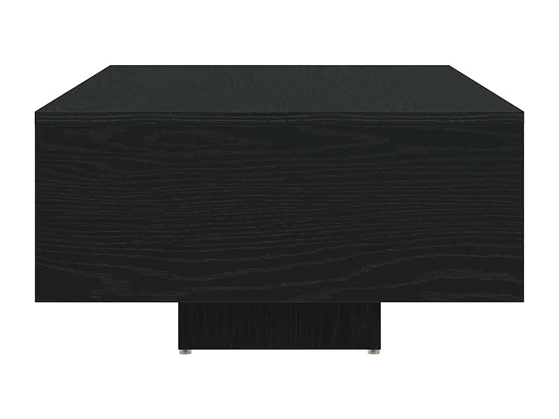 Salontafel | Woonkamertafel | Bijzettafel Zwart eiken 85 x 55 x 31 cm Bewerkt hout