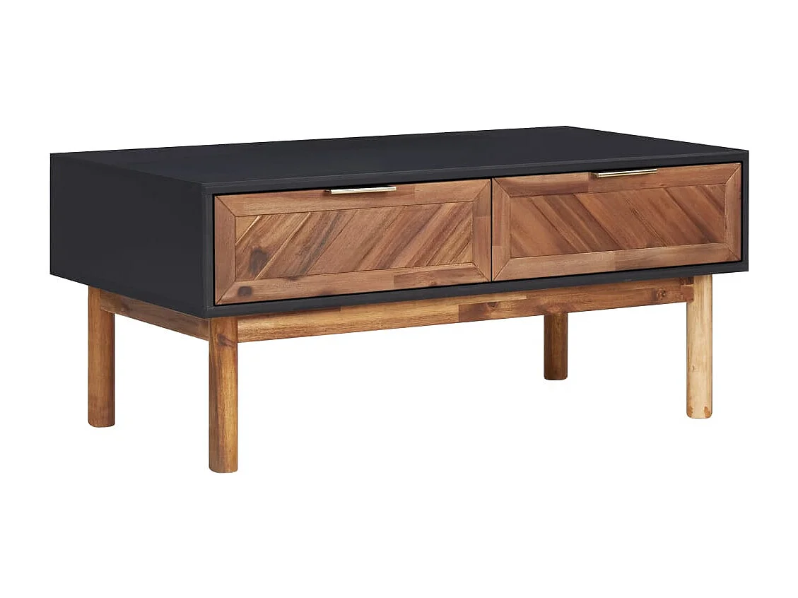 Table basse salon-Table d'appoint 90x50x40 cm Bois d'acacia massif et MDF SHL65420