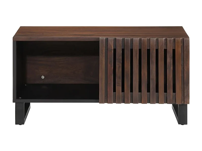 Table basse salon-Table d'appoint marron 80x51x40 cm bois de massif manguier SHL94830