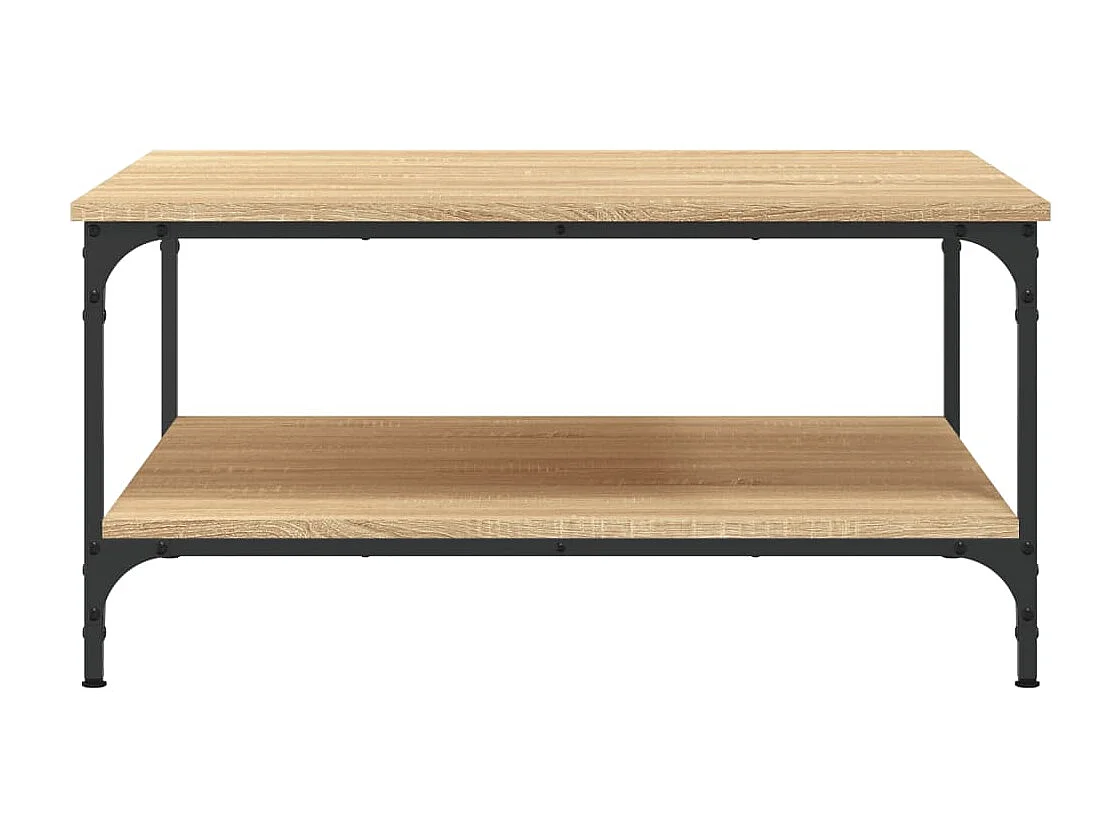 Couchtisch-Wohnzimmertisch-Beistelltische Sonoma-Eiche 80x80x40 cm Holzwerkstoff SHL44345