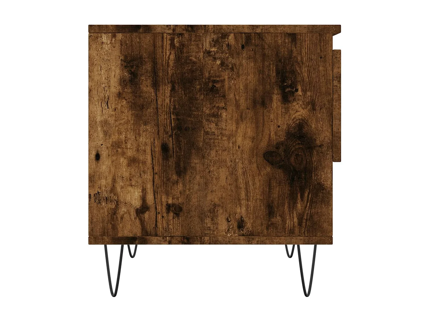 Mesa de centro | Mesa auxiliar madera y hierro roble marrón 80x50x45 cm SHL2315