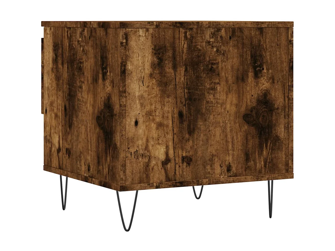 Couchtisch-Wohnzimmertisch-Beistelltische Räuchereiche 50x46x50 cm Holzwerkstoff SHL31497