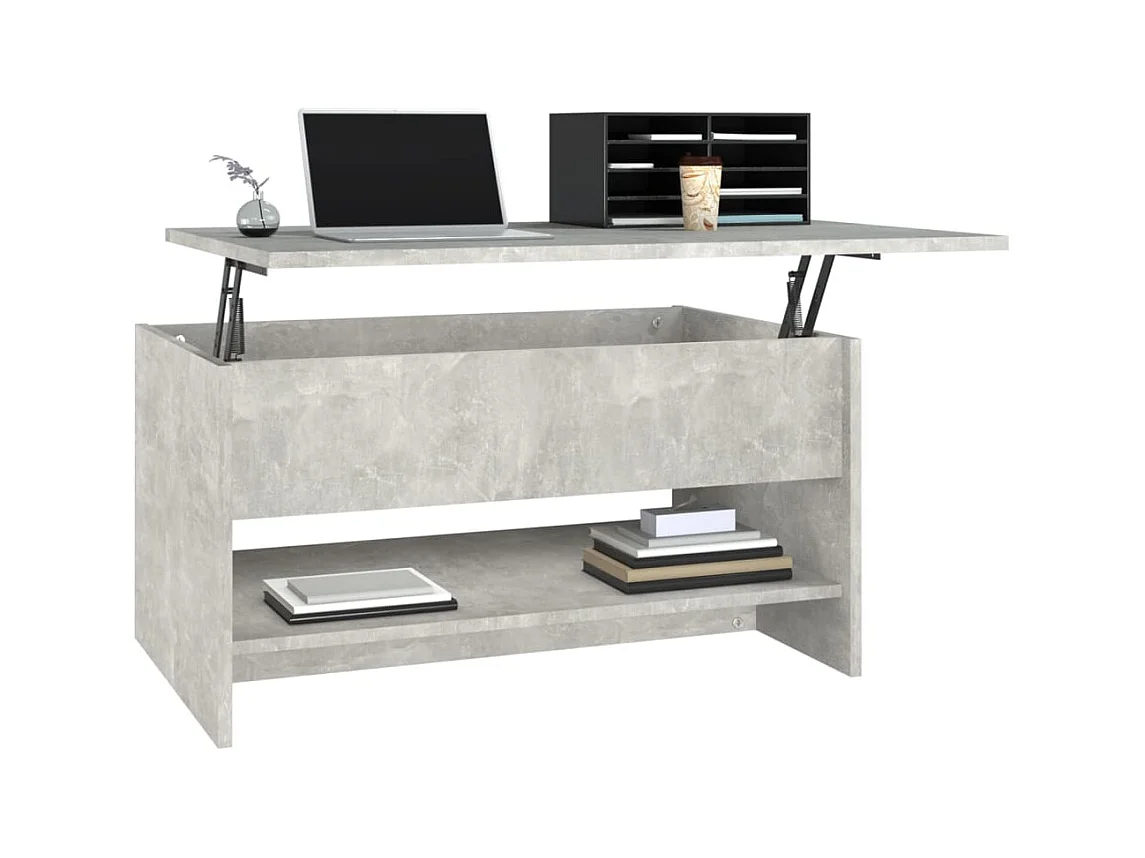 Mesa de centro | Mesa auxiliar de madera maciza de pino blanco 100x50x41 cm SHL4452