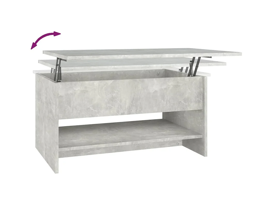 Mesa de centro | Mesa auxiliar de madera maciza de pino blanco 100x50x41 cm SHL4452