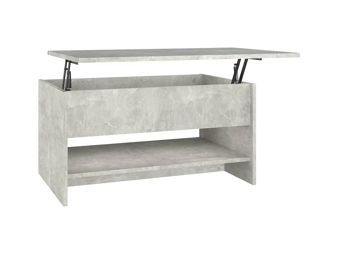 Table basse salon-Table d'appoint Gris béton 80x50x40 cm Bois d'ingénierie SHL51018