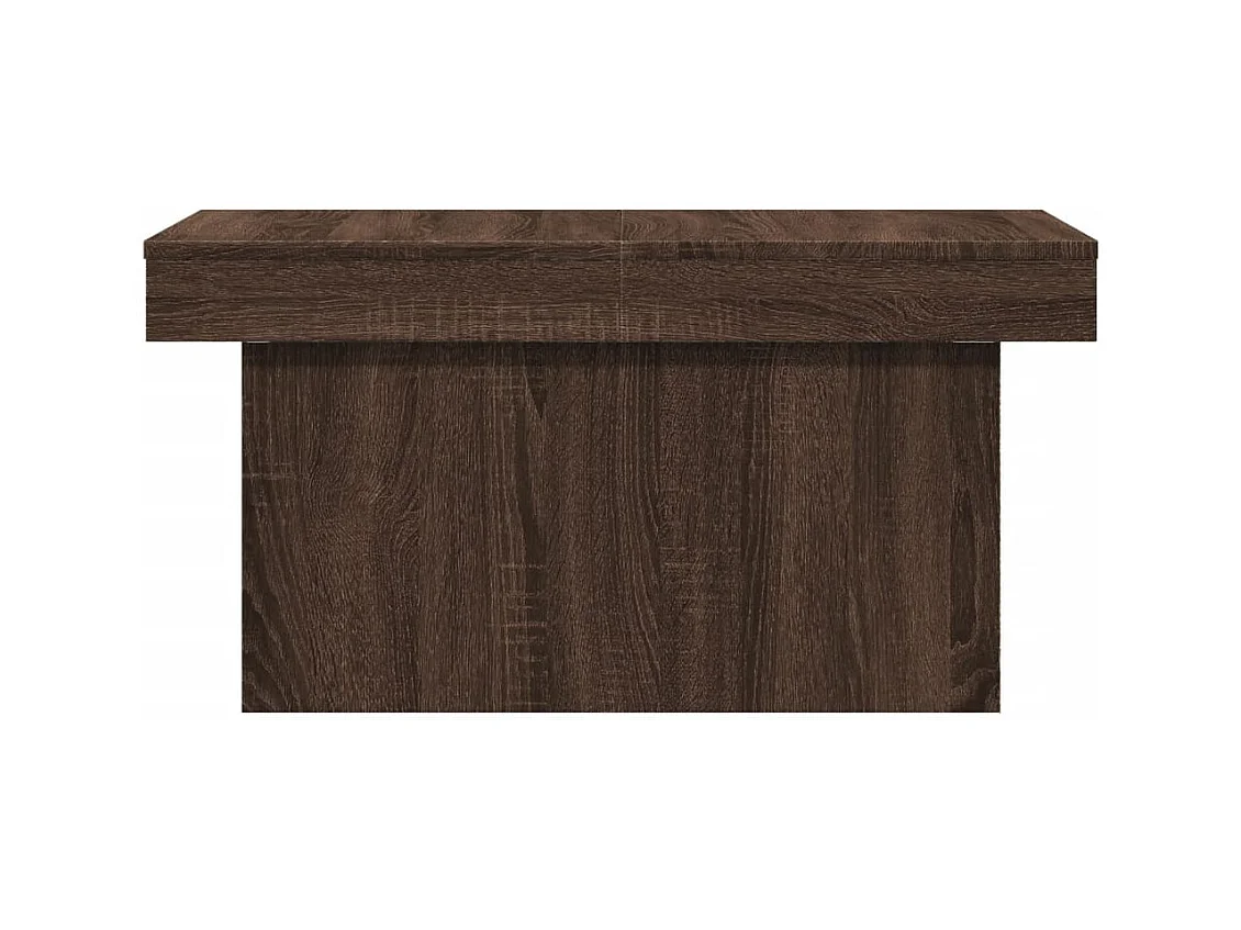 Mesa de centro-Mesa auxiliar de madera maciza de teca 60 cm SHL3723