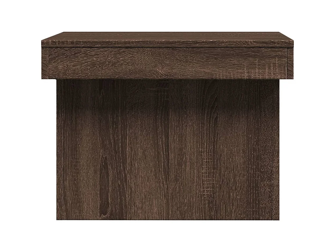 Mesa de centro-Mesa auxiliar de madera maciza de teca 60 cm SHL3723