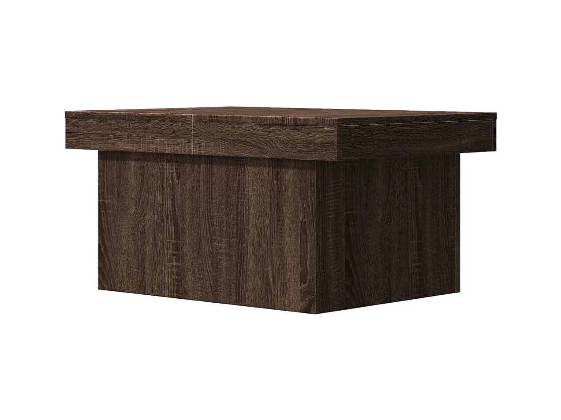 Mesa de centro-Mesa auxiliar de madera maciza de teca 60 cm SHL3723