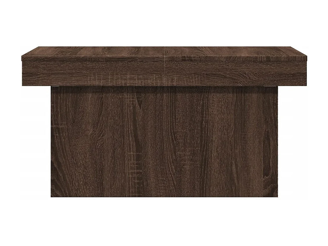 Couchtisch-Wohnzimmertisch-Beistelltische Braun Eichen-Optik 80x55x40 cm Holzwerkstoff SHL64996