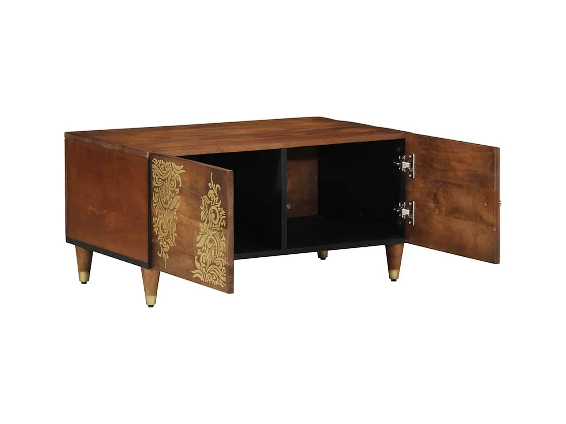 Table basse salon-Table d'appoint 80x50x40 cm en bois massif de mangue SHL94144
