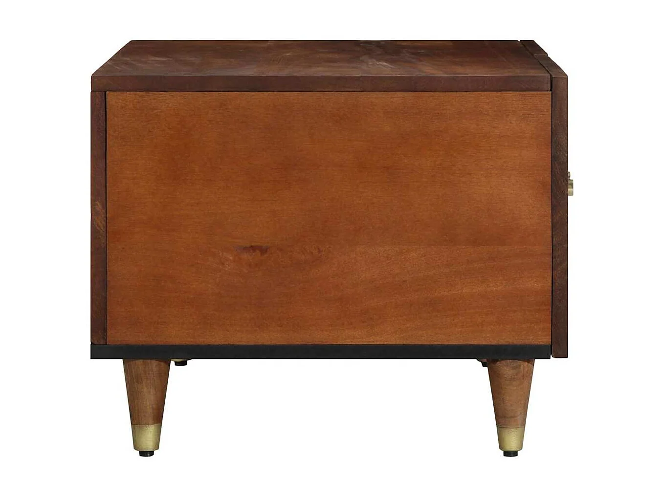 Couchtisch-Wohnzimmertisch-Beistelltische Honigbraun 80x50x40 cm Massivholz Mango SHL39282