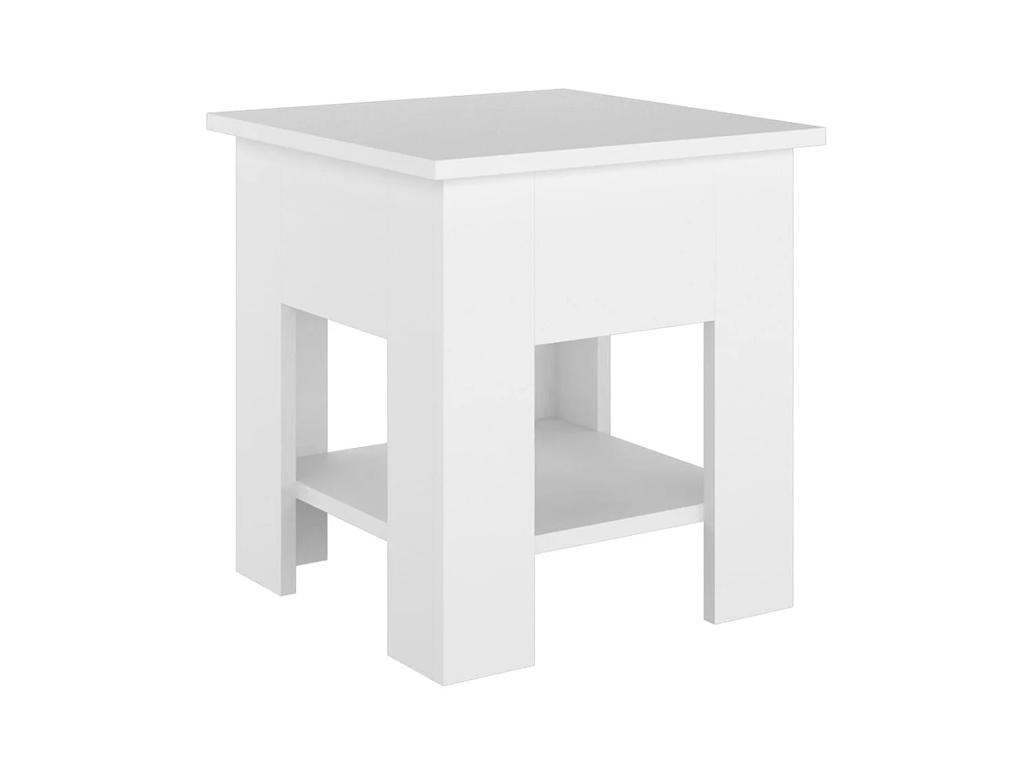 Table basse salon-Table d'appoint Blanc 40x40x42 cm Bois d'ingénierie SHL86360