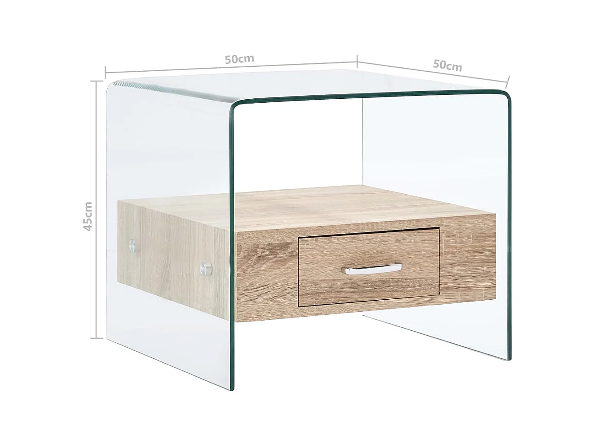 Mesa de centro | Mesa de café | Mesa auxiliar Marrón cera 80x39.5x35 cm SHL382170