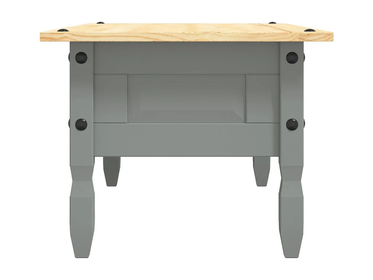 Couchtisch-Beistelltisch-Sofatisch Mexiko-Stil Kiefernholz Grau 100x55x44 cm SHL43775