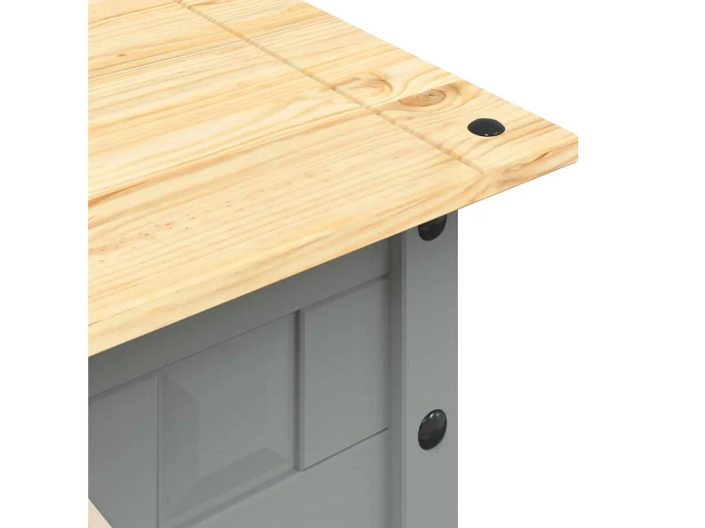 Couchtisch-Beistelltisch-Sofatisch Mexiko-Stil Kiefernholz Grau 100x55x44 cm SHL43775