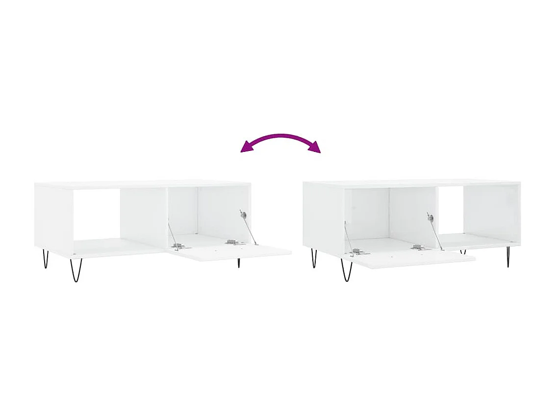 Mesa de centro | Mesa auxiliar madera de ingeniería negra 51,5x51,5x30 cm SHL271335