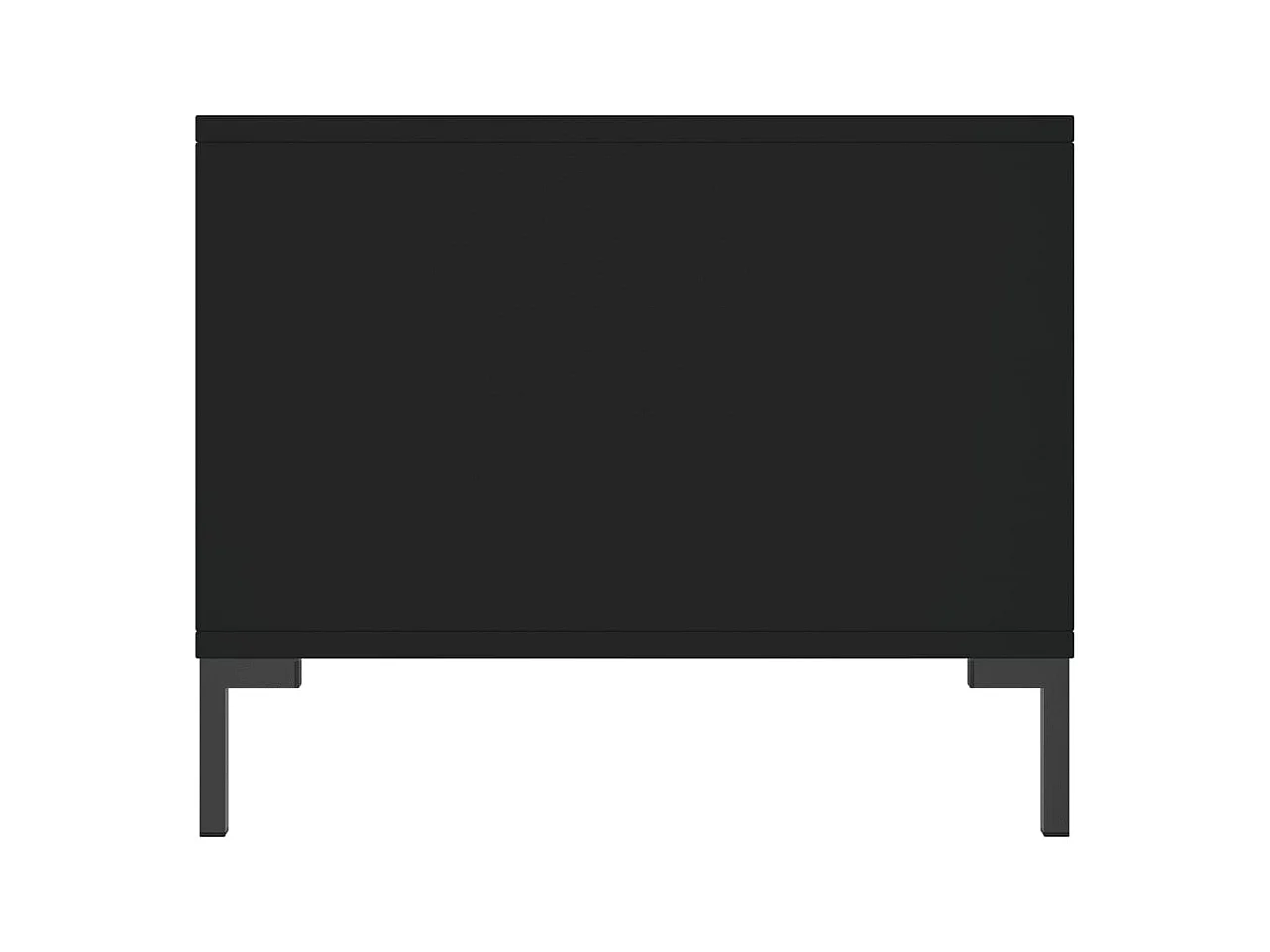 Mesa de centro | Mesa auxiliar madera de ingeniería negra 80x50x50 cm SHL3014