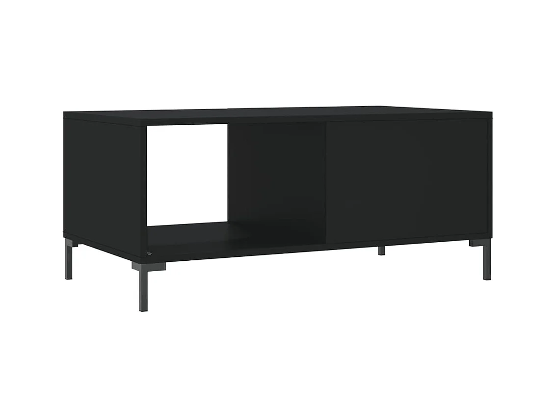 Mesa de centro | Mesa auxiliar madera de ingeniería negra 80x50x50 cm SHL3014
