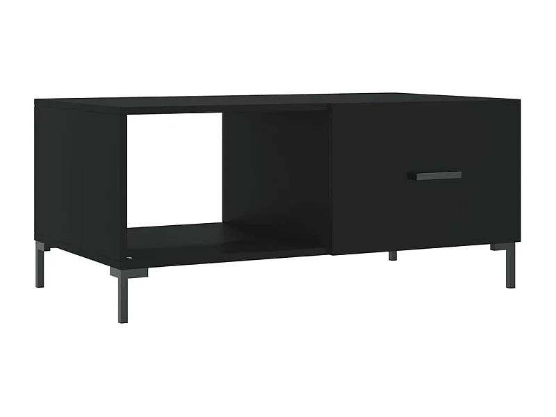 Table basse salon-Table d'appoint noir 90x50x40 cm bois d'ingénierie SHL68621