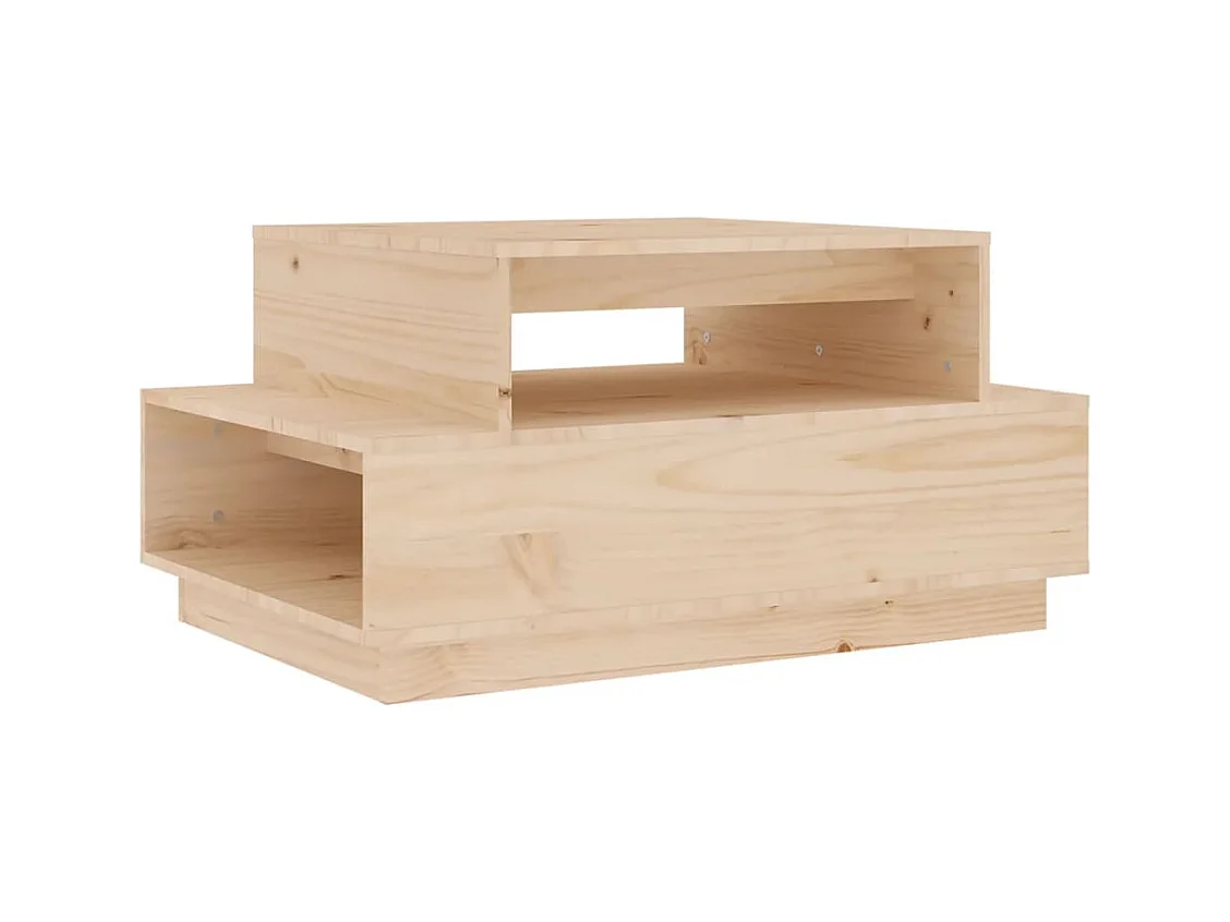 Table basse salon-Table d'appoint 80x55x40,5 cm Bois massif de pin SHL96192